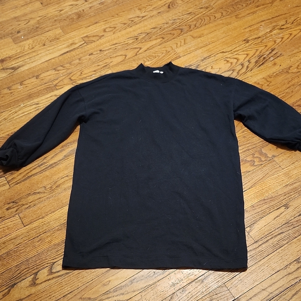 GAP Black Sweatshirt Dress Long Sleeve